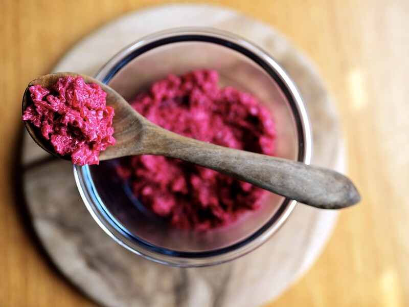 Add it to beets - it will be very tasty. Salad recipe