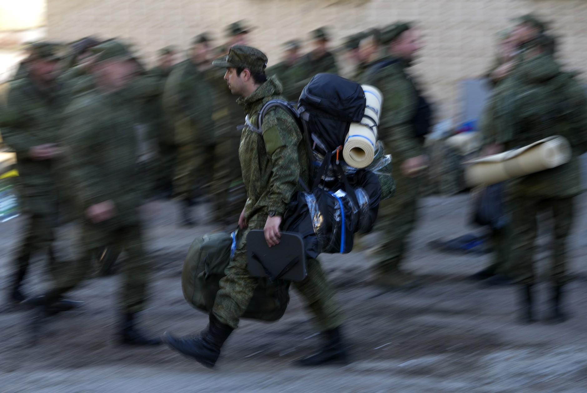 Russian appointed to service as part of partial mobilization, October 10, 2022, an illustrative photo