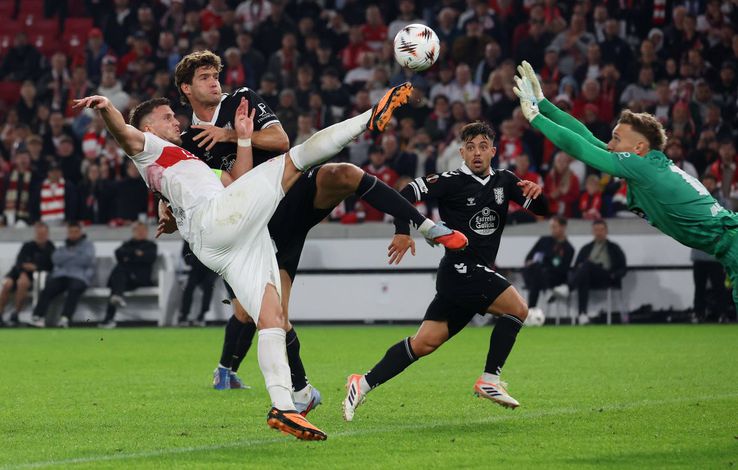 Ionuț Radu limited the proportions of the defeat of Celte Vigo in the group of Europa League (1-2 with VFB Stuttgart) / Photo: IMAGO