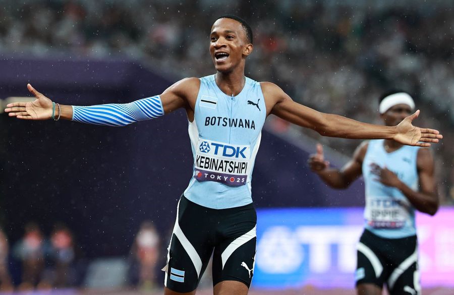 Nine terminal at the World Athletics, Botswana's first champion: 