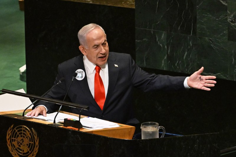 Video Netanyahu, speech unleashed from the UN stand against pressures in Western countries: