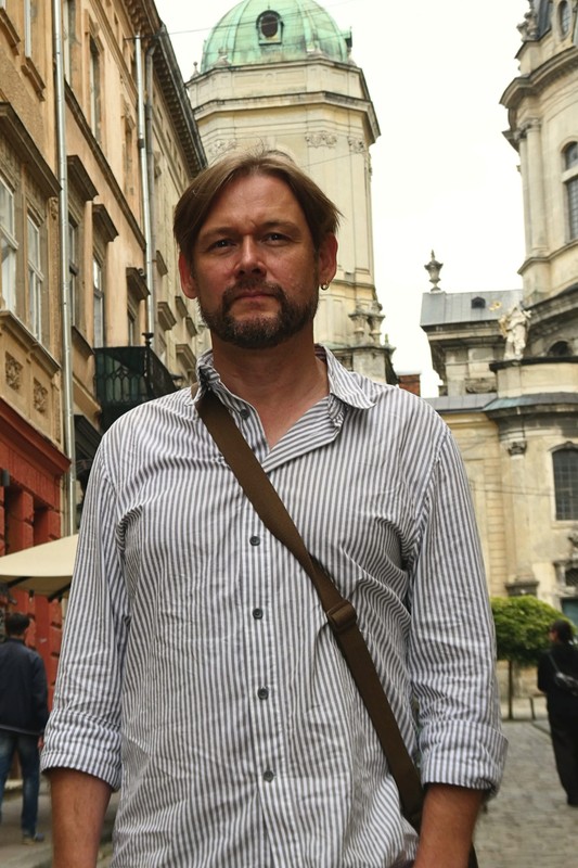 Jarosław Basylewicz in the center of Lviv
