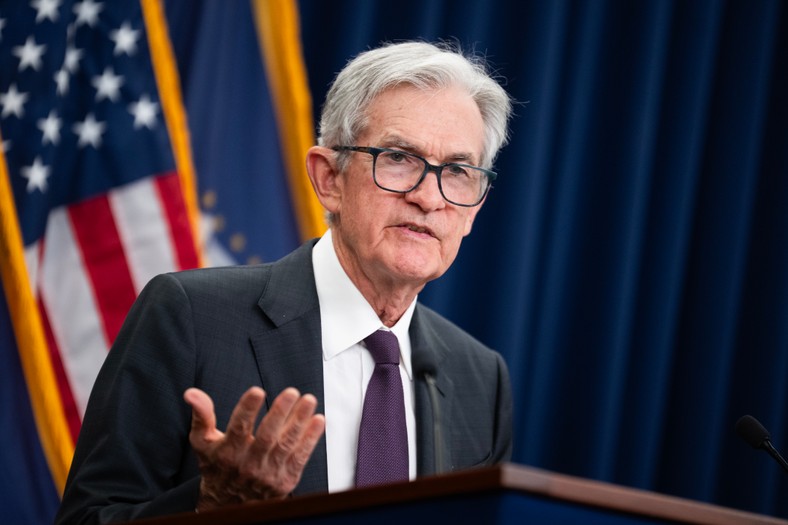 President of the Federal Reserve Jerome Powell during a press conference, Washington, July 30, 2025.