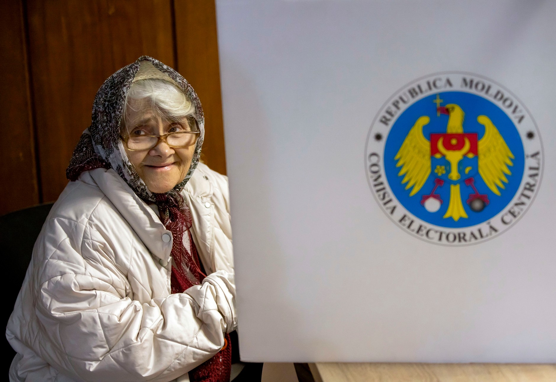 Moldovian votes in the election. Chiszynów, September 28, 2025
