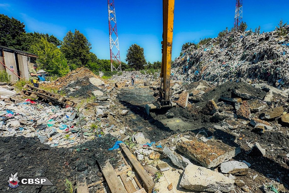 CBŚP action on the garbage mafia