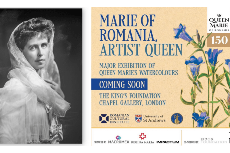 Single Art Exhibition in London: Undex watercolors in public, exposed 150 years after Queen Maria's birth