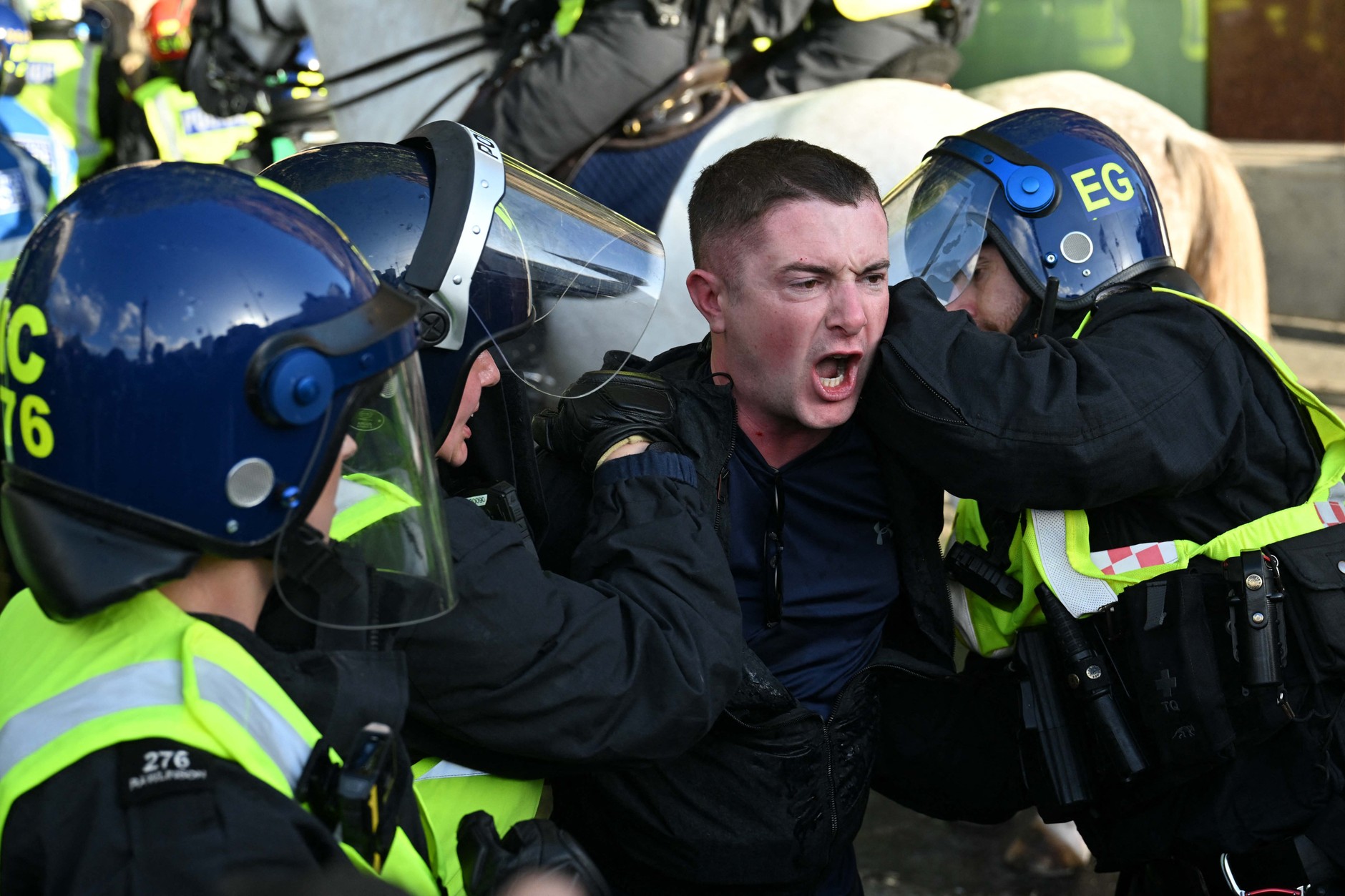 Protests in London, September 13, 2025.