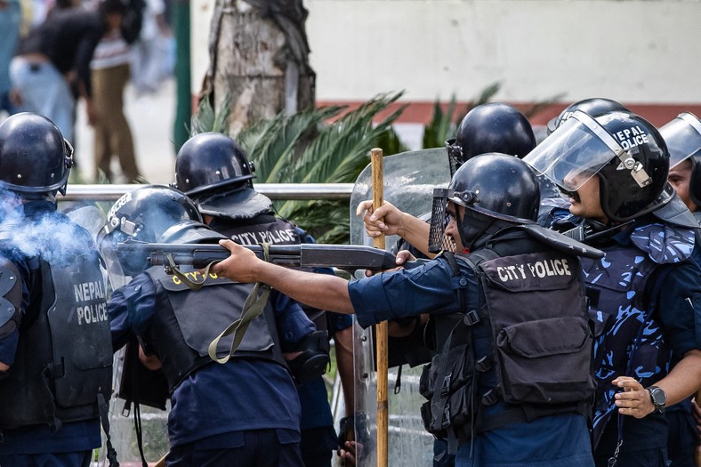 Nepalese police used firearms against protesters