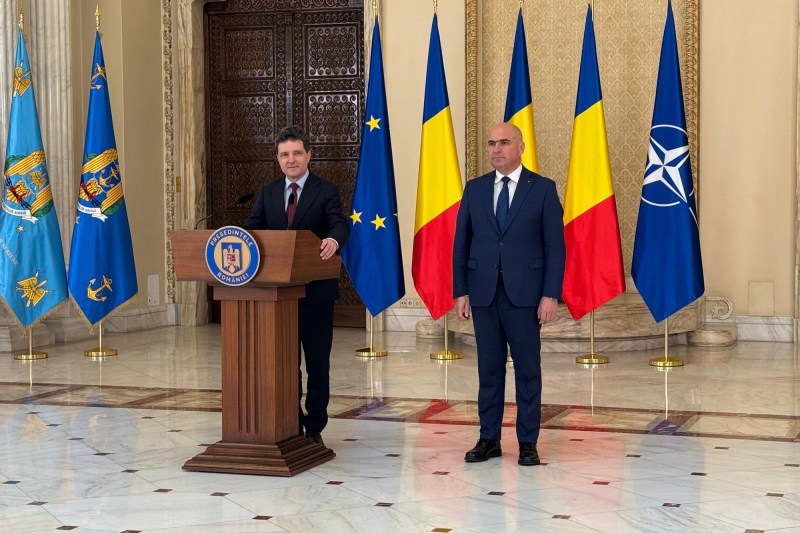 Nicușor Dan and Ilie Bolojan, in the press conference of June 20, 2025. Photo: Rebecca Popescu / Hotnews