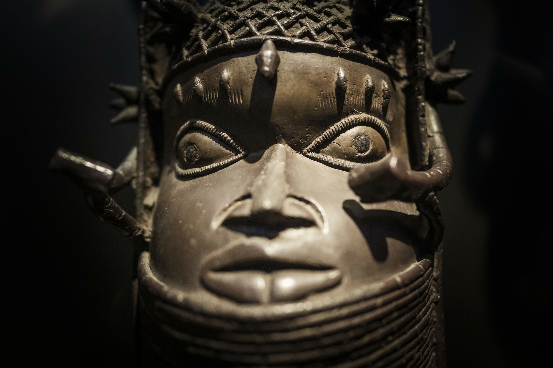 Brown from Benin, looted by England in 1897 from the then kingdom of Benin in West Africa
