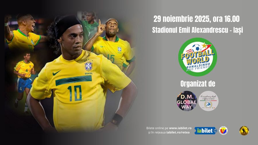 The tickets for Ronaldinho's luxury demonstrative from Iași were put up for sale. Huge prices