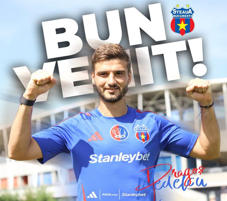 Dragoș Nedelcu, presented at Steaua / PHOTO: Facebook The former FCSB player, officially presented at Steaua:
