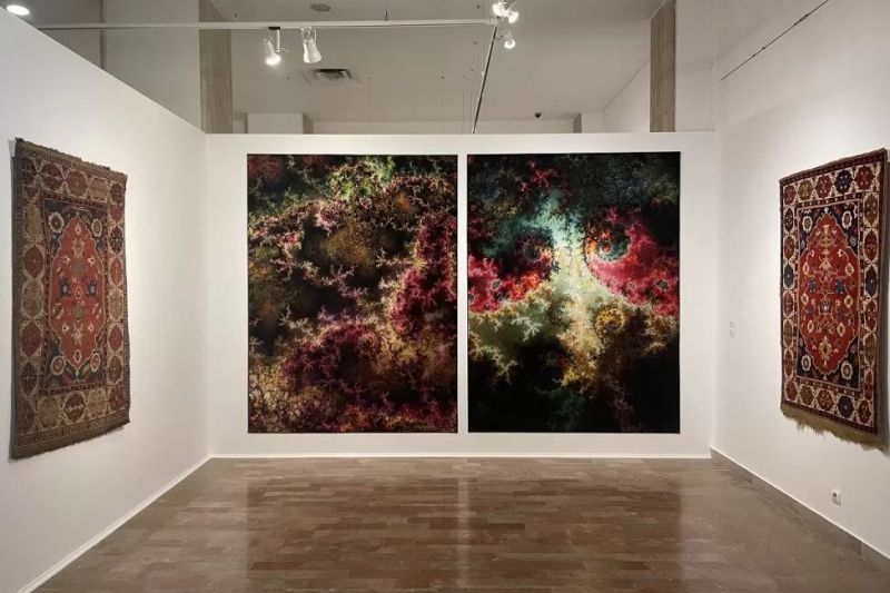 Printed carpets 400dpi vs anatolian carpets, at MNAR / PHOTO GALLERY