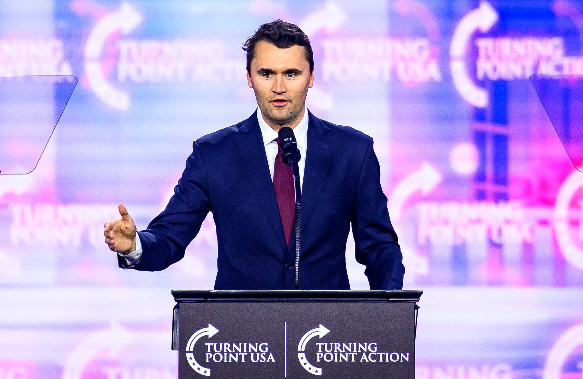 Charlie Kirk speaks at America Fest 2024, Phoenix, December 22, 2024.
