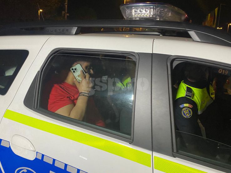 Ionel Ganea, arrested at the National Arena, before Romania - Northern Ireland, photo: Gazeta Sports