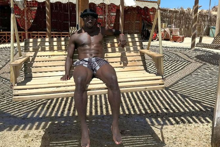 Steven Nsimba is a fan of going to the gym / photo source: Instagram