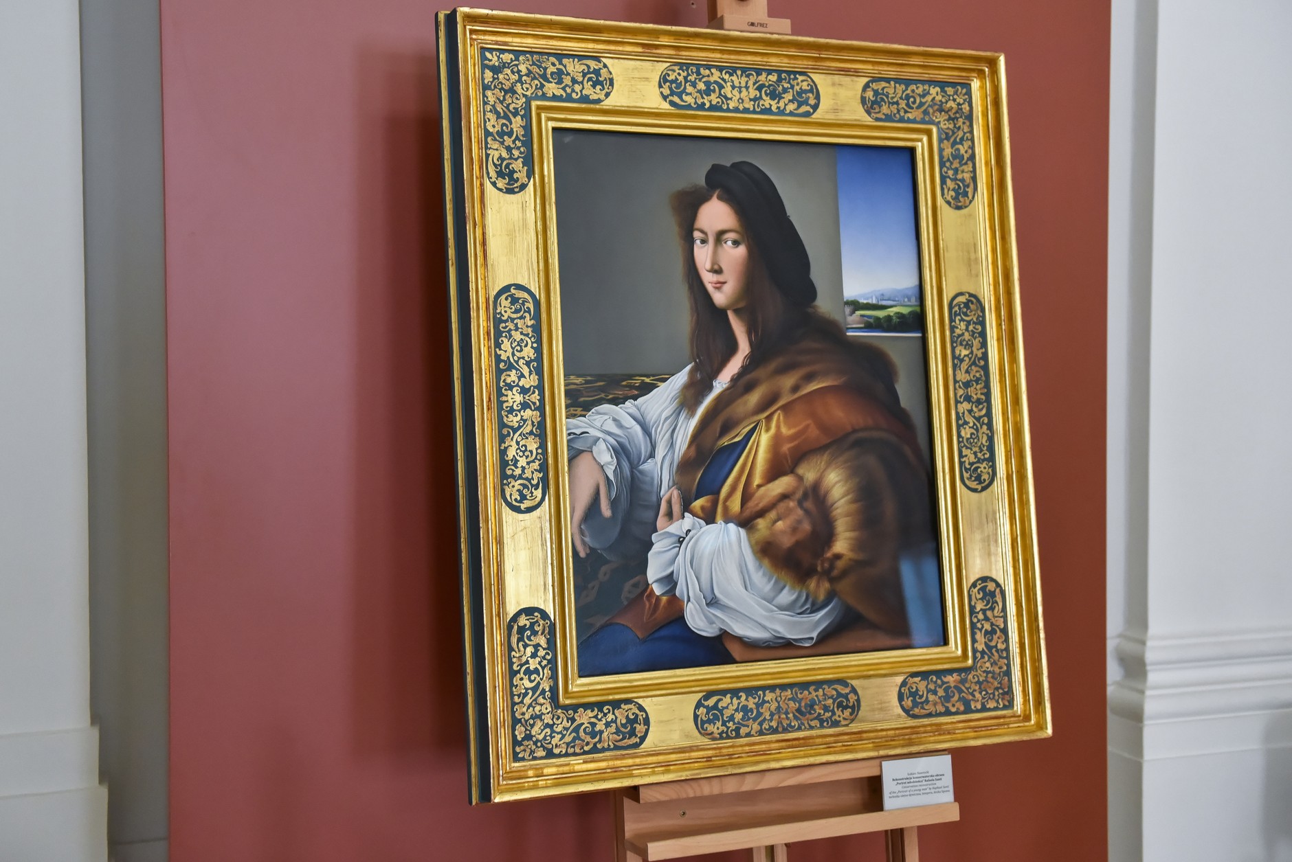 Conservation reconstruction of the missing picture during World War II "Portrait of a young man" Rafael Santi presented at the Czartoryski Museum in Puławy (2021)