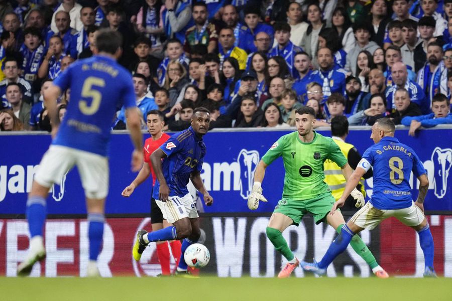 Goalkeeper Joan Garcia, in the match won by Barcelona Thursday, 3-1 with Oviedo / Photo: Imago What a shot for Barcelona: Two more holders have