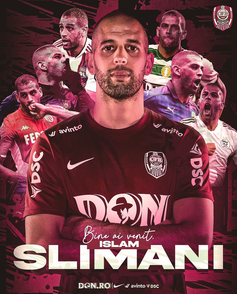 Islam Slimani was officially presented at CFR Cluj / Photo: Facebook Another loud name in the superlig! He signed this evening with CFR Cluj and had only one requirement:
