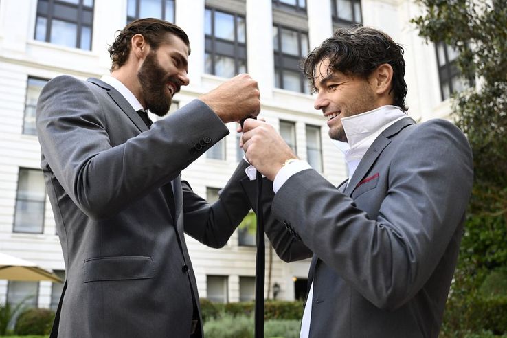 Reilly Opelka and Taylor Fritz at Laver Cup 2025 Photo: Laver Cup