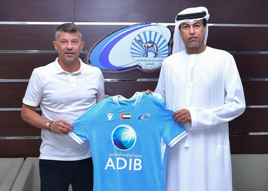 Daniel Isăilă returned to Yas money. Photo: Instagram @Baniyasclub Daniel Isăilă signed and replaced the former coach of Craiova