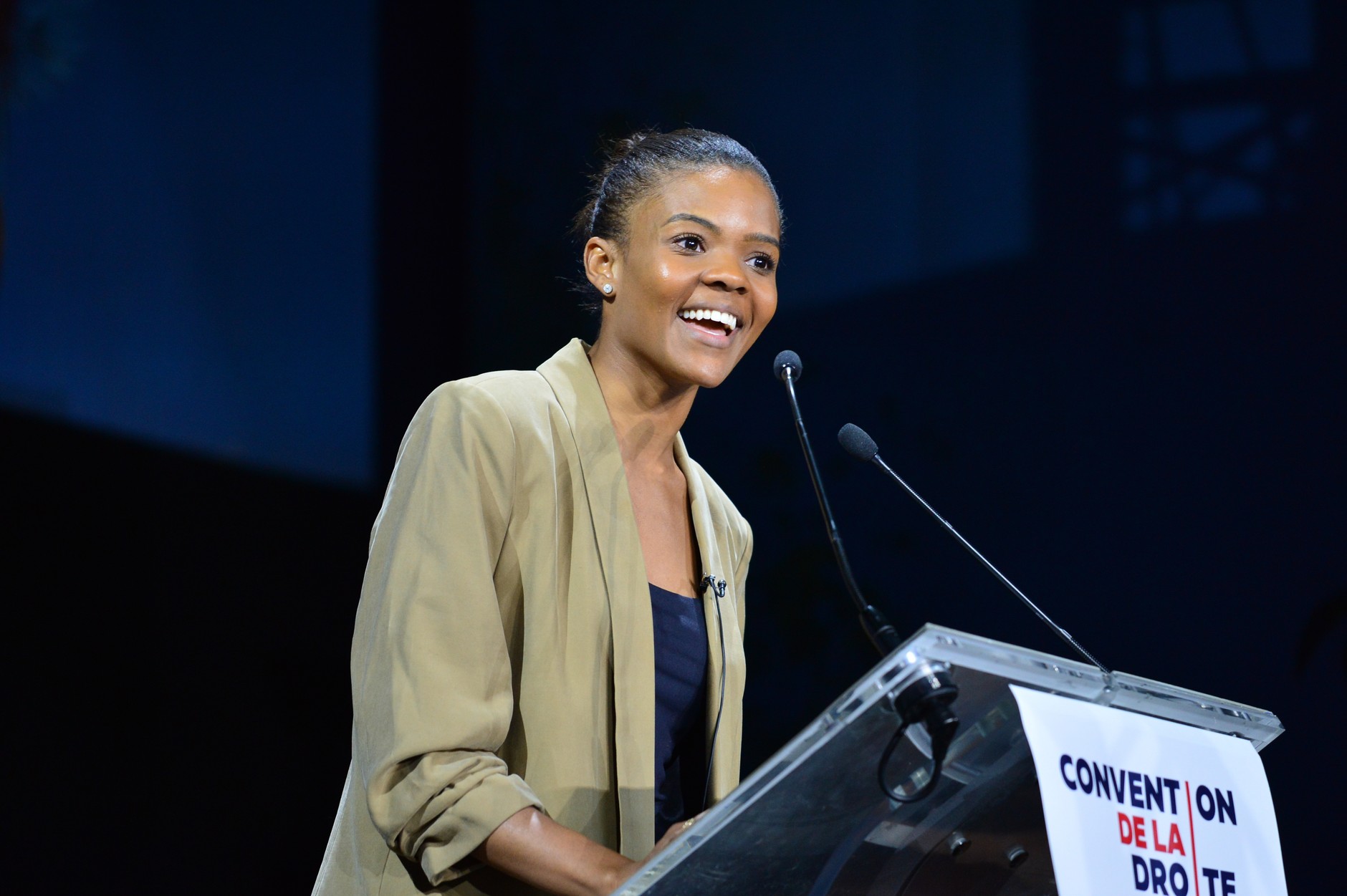 Candace Owens during the right -wing convention in Paris, September 28, 2019.