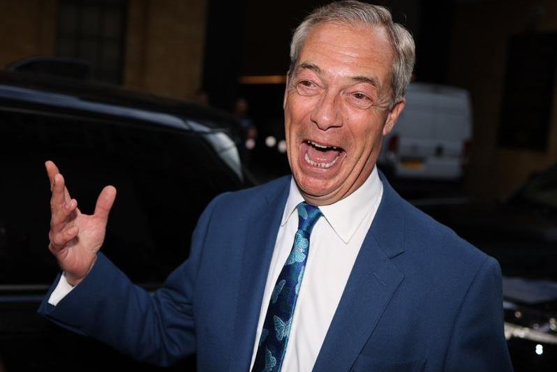 Nigel Farage leaves Glaziers Hall, in central London, after announcing that he will run for clactton choices and replace Richard Tice as a leader of the UK Reform, June 3, 2024, photo: Marin Nowak / LNP / Shutterstock Editorial / Profimedia