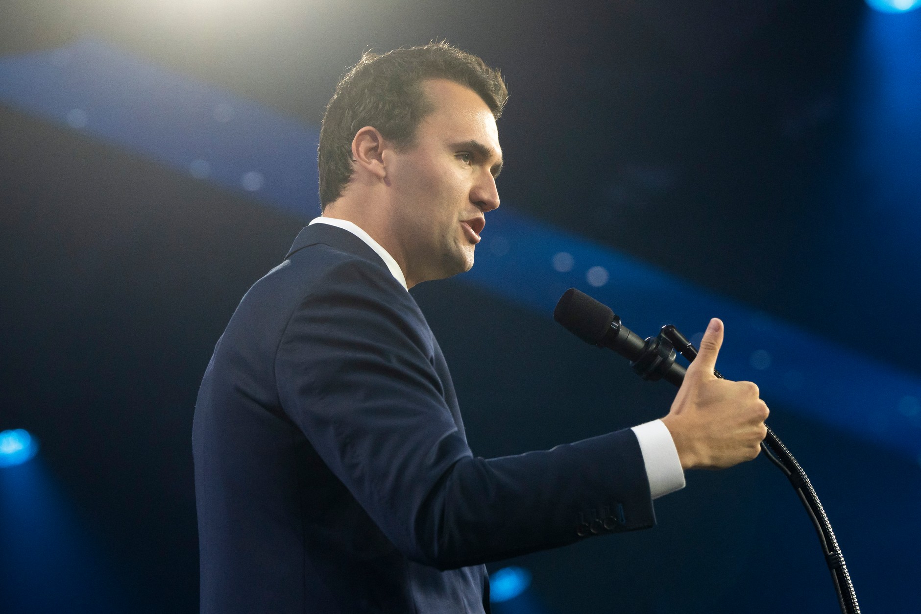 Charlie Kirk during Americafest, Phoenix, December 22, 2025.