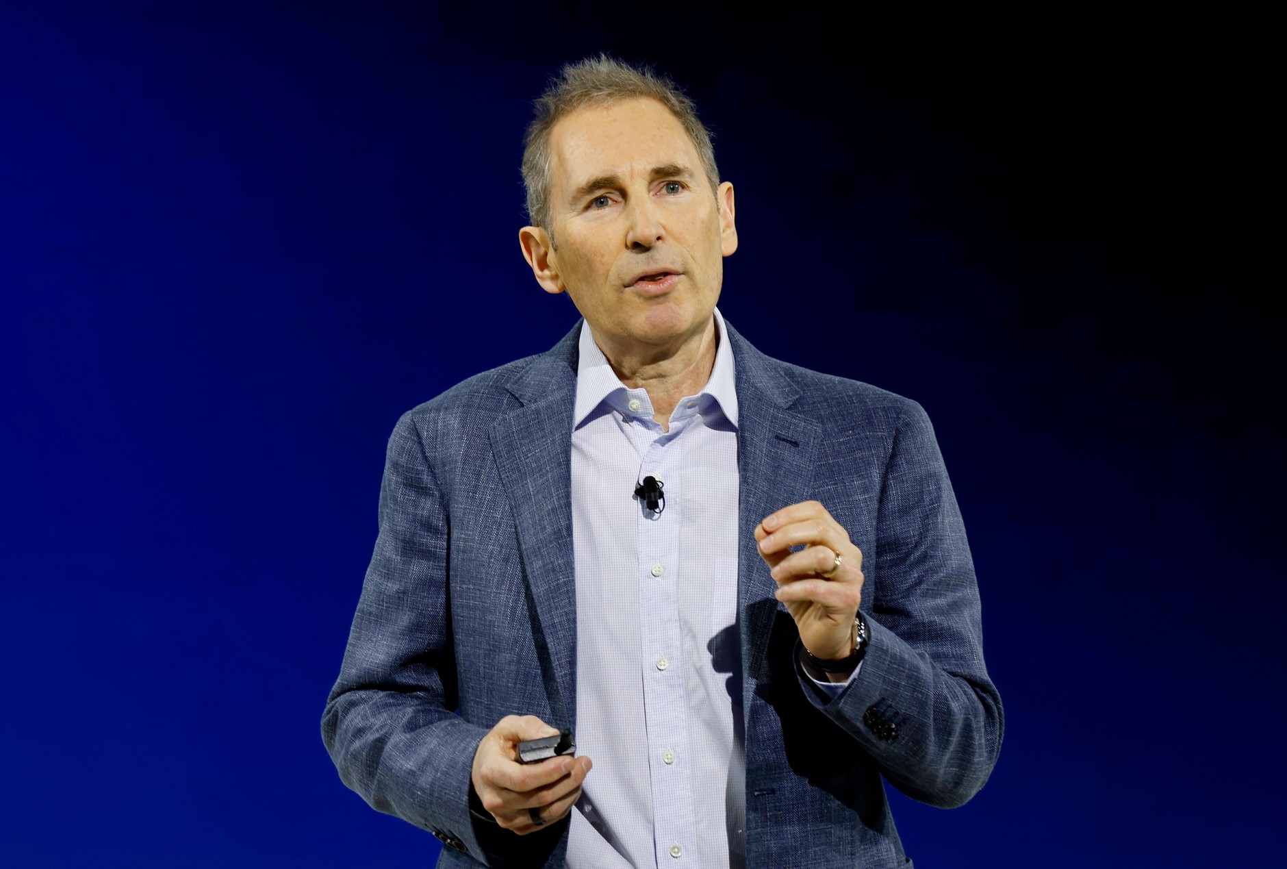 The General Director of Amazon Andy Jassa during the premiere of Alexa + with the functions of artificial intelligence, New York, USA, February 26, 2025.