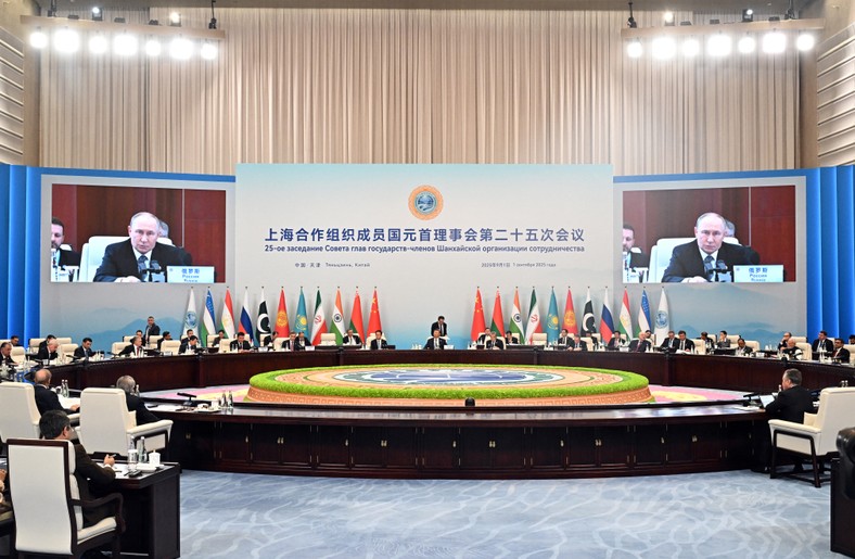 Vladimir Putin during the summit of the Shanghai Cooperation Organization, Tiencin, September 1, 2025.