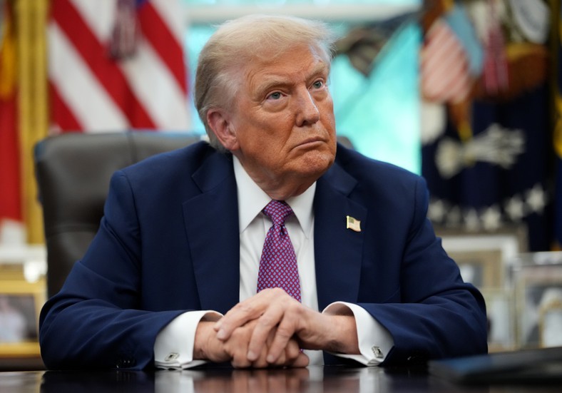 US President Donald Trump in the Oval Office of the White House, September 5, 2025.