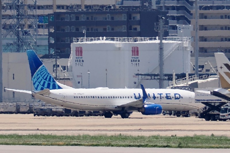 A Boeing 737 aircraft landed in Japan after a fire was reported on board