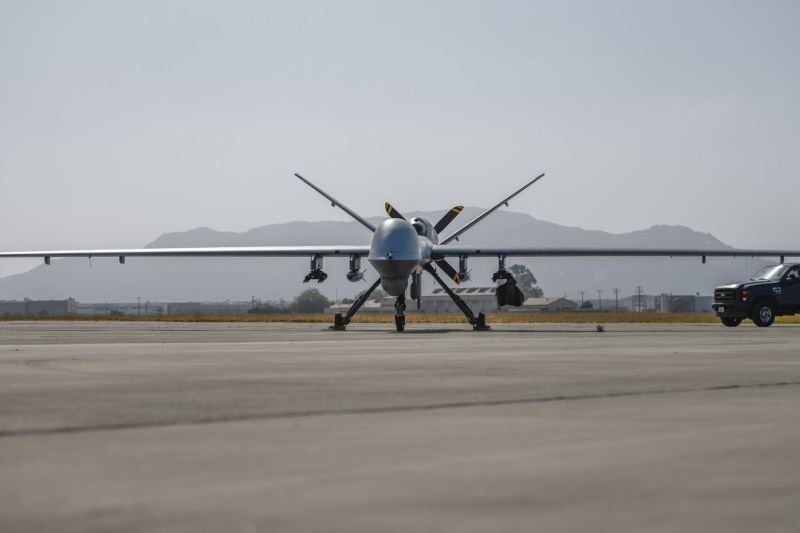 Squadrilile with the dreaded drone MQ-9 Reaper, held in China's coast at an American military