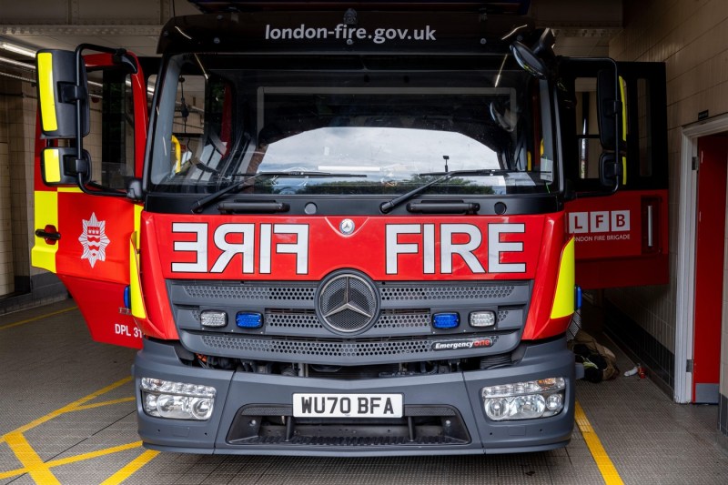 Fire at a 9 -story building in London, former BBC headquarters