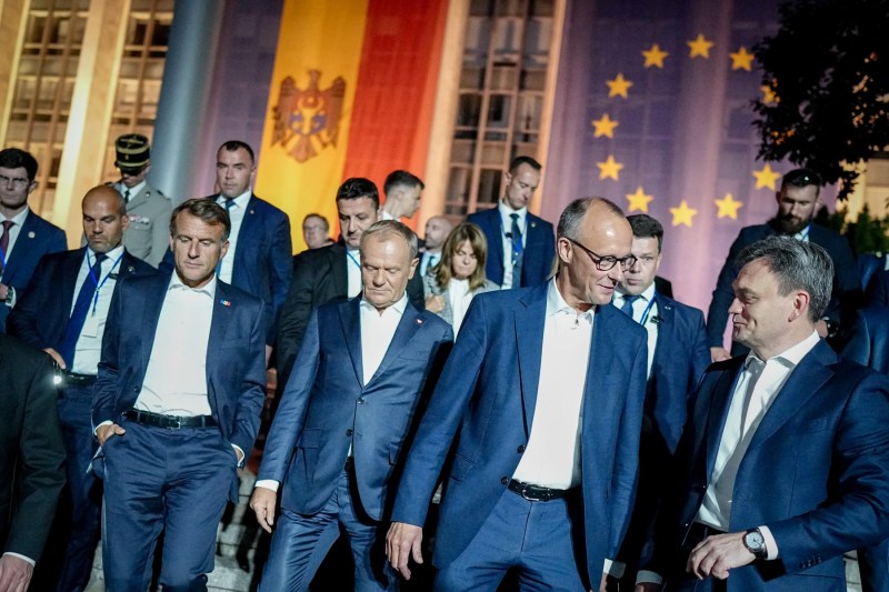 The leaders of the Weimar triangle, a common message of support for the Republic of Moldova, after elections. They denounce