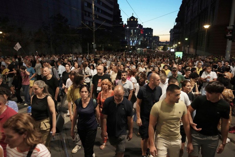 Impressive images from Serbia. Thousands of people asked for anticipated elections on the streets of Belgrade