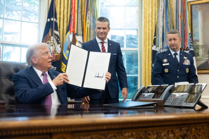 Donald Trump has signed the order for the new name of the Pentagon. 