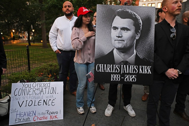 The funerals of Charlie Kirk. Huge remembrance service in Arizona, which Donald Trump will attend