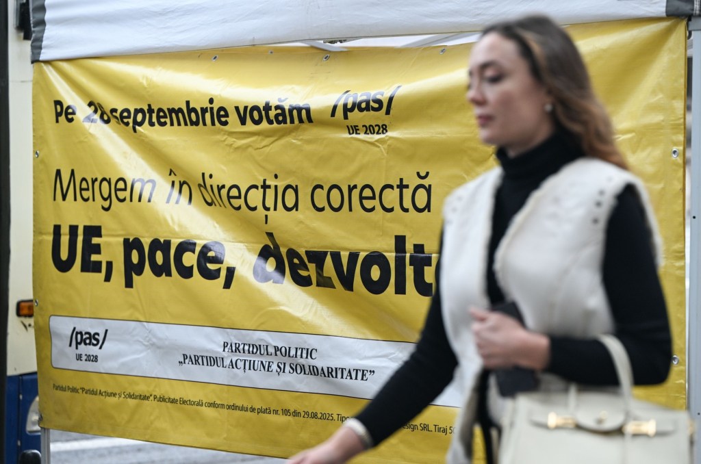 The election campaign for the parliamentary elections in the Republic of Moldova, 2025. Photo: Artur Widak / Nurphoto / Shutterstock Editorial / Profimedia