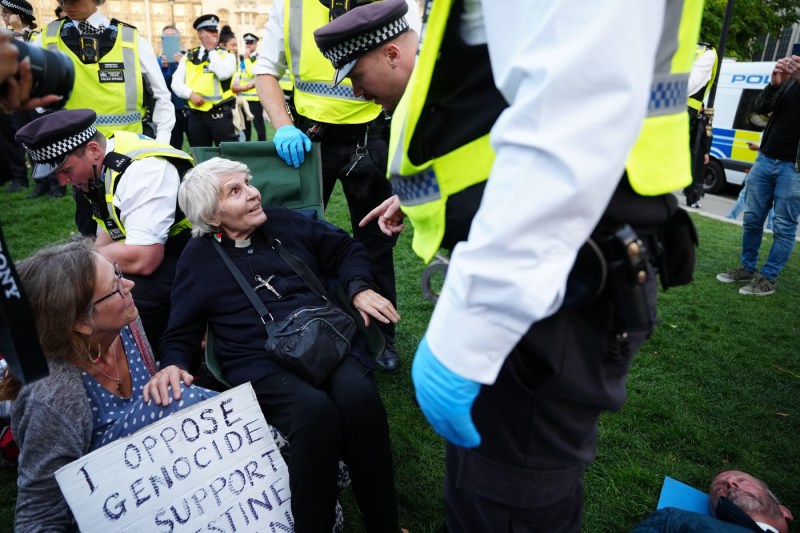 Over 150 people who have challenged prohibition of a pro-palestine group were arrested in London