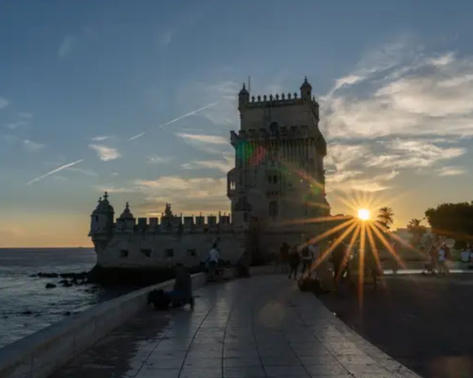 Sunset in Lisbon, where Gina currently lives