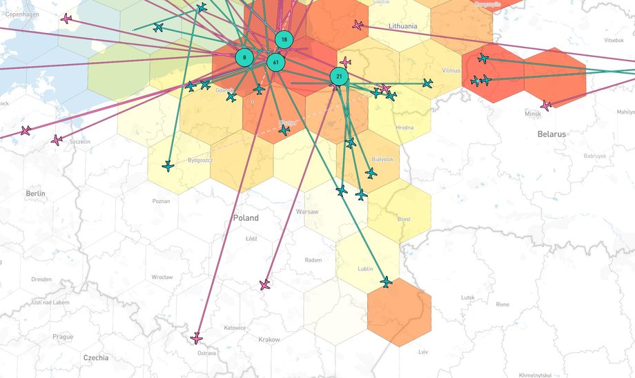 Small GPS signal interference (Polish area)
