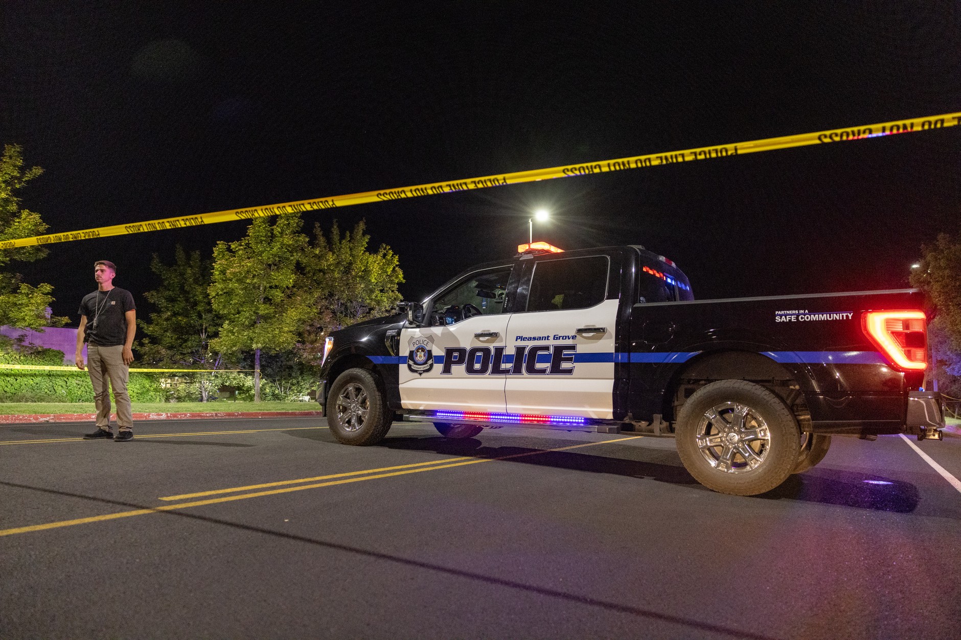 Action of services after the murder of Charlie Kirk, Orem in Utah, September 10, 2025.