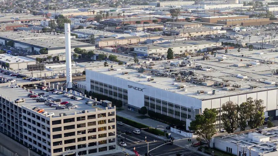 The SpaceX headquarters is impressive