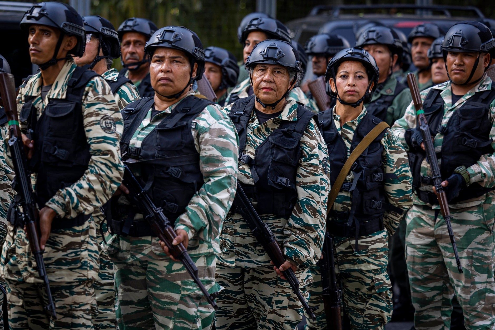 Venezuelan soldiers in Caracas, September 11, 2025.