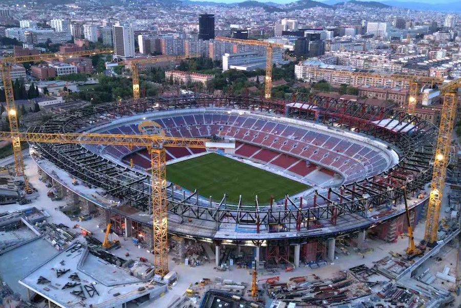 Image from the drone of the new Spotify Camp Nou / Photo: FC Barcelona Dubious auction at the construction of the new Spotify Camp Nou »Barcelona has chosen the company with the lowest rating!