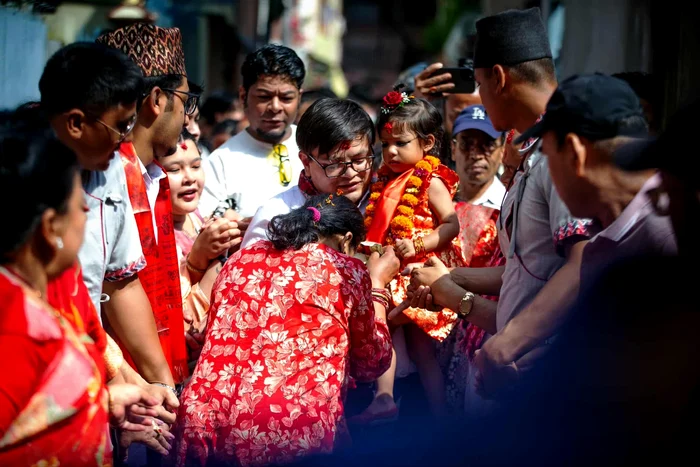 A 2-year-old girl from Nepal was named the new goddess Kumari. Photo: x/@nepalitimes