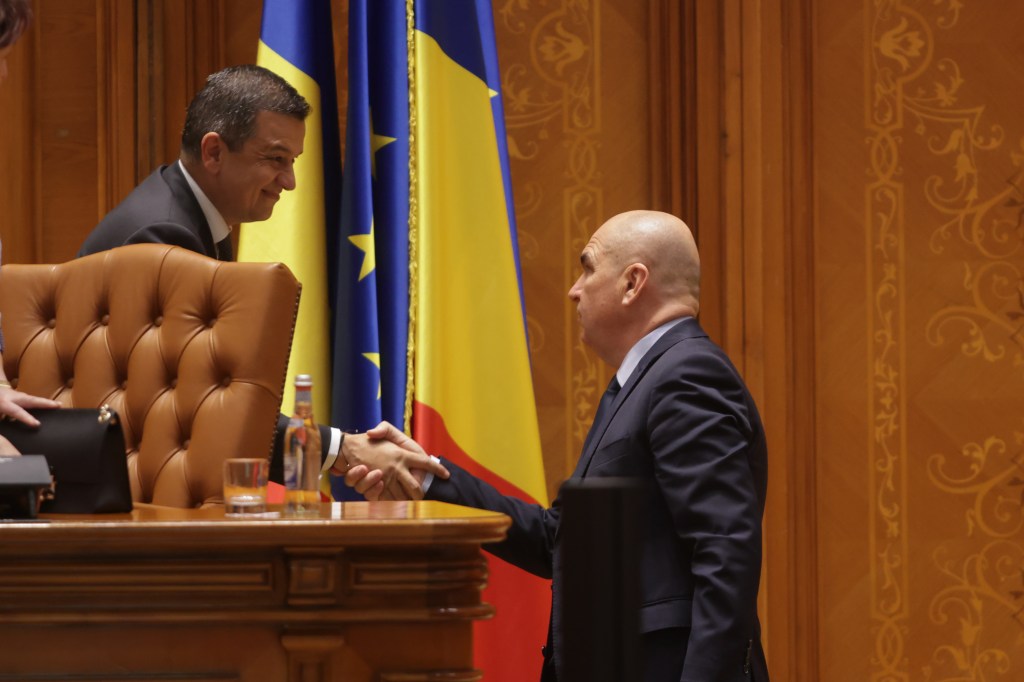Ilie Bolojan and Sorin Grindeanu. Photo: Inquam Photos / George Călin