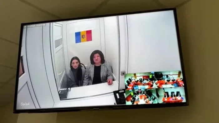 Evghenia Guțul and Svetlana Popan attended the court hearing online. Photo: Screenshot