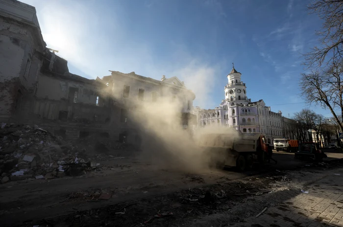 City Sumî, bombarded/photo: EPA-EFE